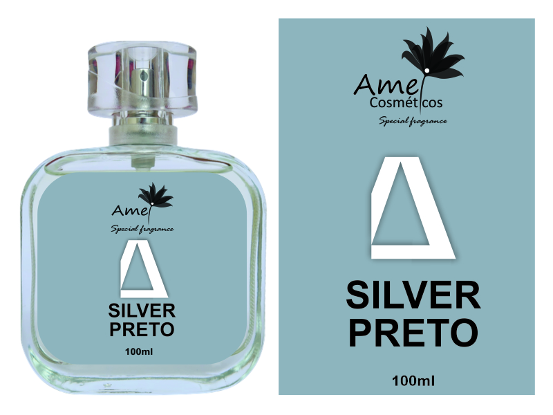 Perfume Amei Cosm�ticos Silver Preto 100ml