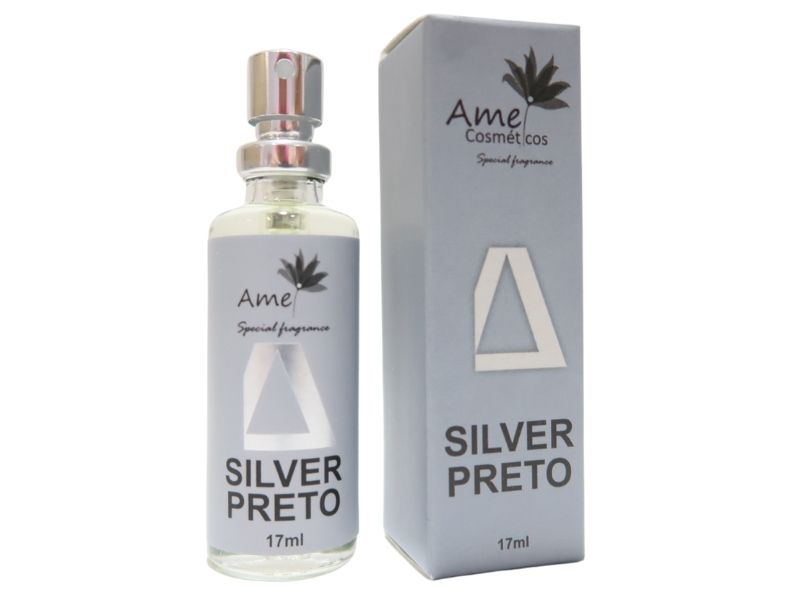Perfume Amei Cosm�ticos Silver Preto 17ml