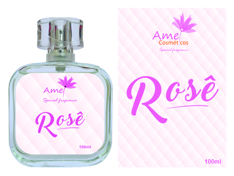 Perfume Amei Cosm�ticos Ros� 100ml
