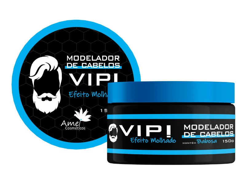 Modelador de Cabelos Vip! Efeito Molhado - Amei Cosm�ticos