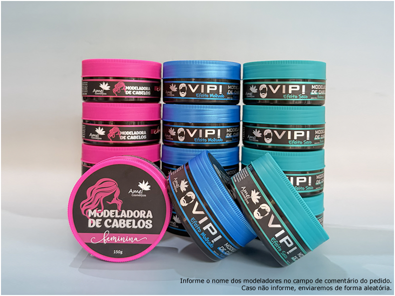 Kit com 15 Modeladores de Cabelos de 150g cada + site + loja virtual Amei Cosm�ticos