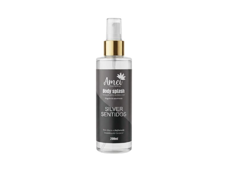 Body Splash Silver Sentidos Amei Cosm�ticos 200ml