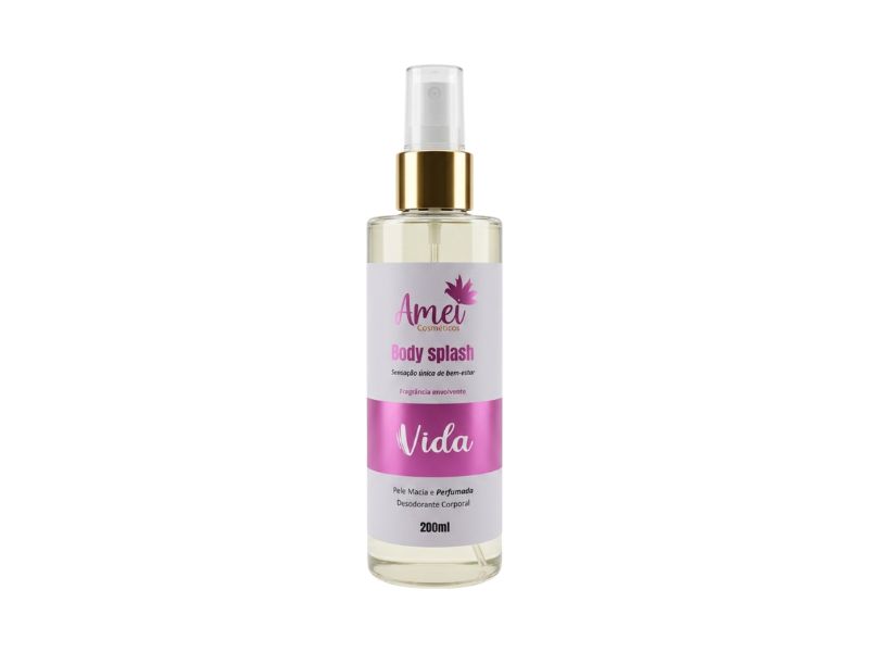 Body Splash Vida Amei Cosm�ticos 200ml